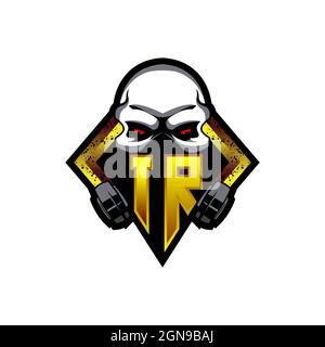 TA Initial ESport gaming logo. Game console shape style vector template Stock Vector