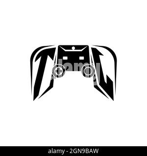 TJ Initial ESport gaming logo. Game console shape style vector template Stock Vector