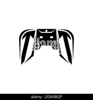 TT Initial ESport gaming logo. Game console shape style vector template Stock Vector