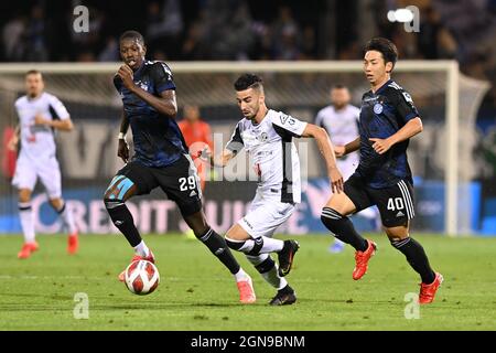 Lugano, Switzerland. 23rd Sep, 2021. Mohammed Amoura (#6 Lugano) during the  Super League match between FC Lugano and Grasshopper Club Zuerich at  Cornaredo Stadium in Lugano, Switzerland Credit: SPP Sport Press Photo. /