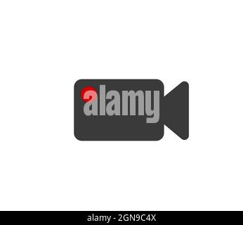 Camcorder icon isolated on white background Stock Vector