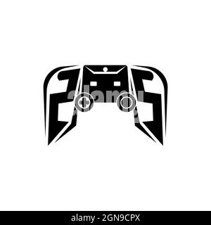 ZS Initial ESport gaming logo. Game console shape style vector template Stock Vector