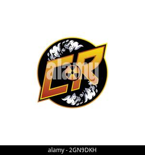 CS Logo monogram with Skull Shape designs template vector icon modern Stock Vector