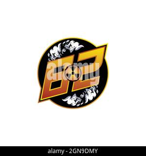 DB Initial ESport gaming logo. Game console shape style vector template Stock Vector
