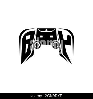 BY Initial ESport gaming logo. Game console shape style vector template Stock Vector