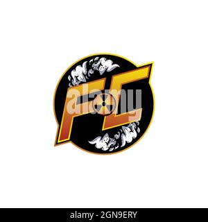 ED Logo monogram with Skull Shape designs template vector icon modern Stock Vector
