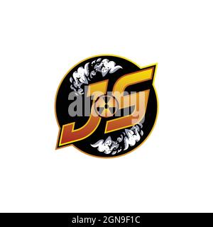 IX Logo monogram with Skull Shape designs template vector icon modern Stock Vector