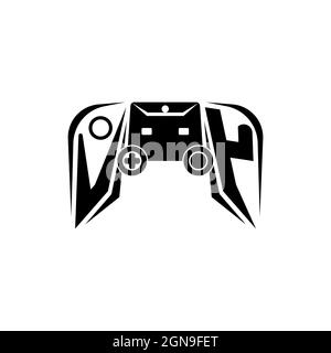 VY Initial ESport gaming logo. Game console shape style vector template Stock Vector