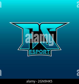 FW Logo Monogram Gaming with Gas Shape designs template vector icon modern Stock Vector