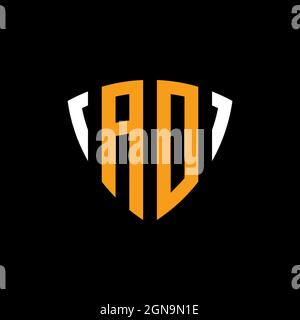 AQ Monogram Logo Letter Headphone and Microphone shape style vector, Podcast Studio Logo Stock Vector
