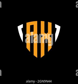 AZ Monogram Logo Letter Headphone and Microphone shape style vector, Podcast Studio Logo Stock Vector