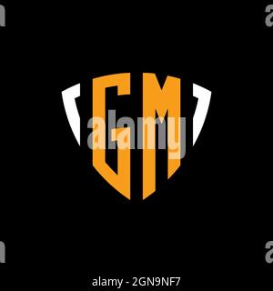 HC Monogram Logo Letter Headphone and Microphone shape style vector, Podcast Studio Logo Stock Vector