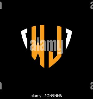 KA Logo ESport Gaming Initial with Blue Light Color design vector template Stock Vector