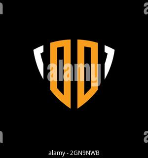 RY Monogram Logo Letter Headphone and Microphone shape style vector, Podcast Studio Logo Stock Vector