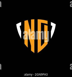 QH Monogram Logo Letter Headphone and Microphone shape style vector, Podcast Studio Logo Stock Vector
