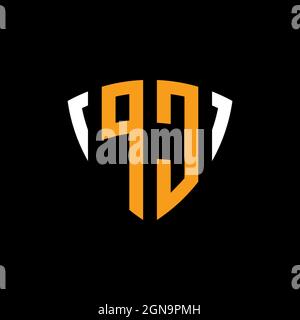 SM Monogram Logo Letter Headphone and Microphone shape style vector, Podcast Studio Logo Stock Vector