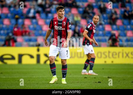 Renato Dall'Ara stadium, Bologna, Italy, September 21, 2021, Riccardo Orsolini (Bologna) portrait  during  Bologna FC vs Genoa CFC - Italian football Stock Photo