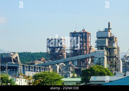 Japanese, Industrial, Refinery, Large scale industry, Countryside, Natural gas, Refinement, Industrial complex Stock Photo