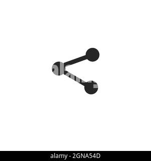 Share icon isolated on white background Stock Vector