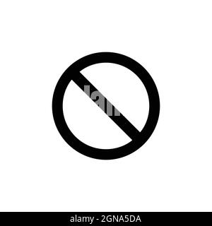 Black ban icon vector illustration Stock Vector