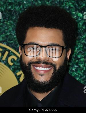 West Hollywood, United States. 23rd Sep, 2021. WEST HOLLYWOOD, LOS ANGELES, CALIFORNIA, USA - SEPTEMBER 23: Singer The Weeknd (Abel Makkonen Tesfaye) arrives at the 1st Annual Black Music Action Coalition's Music in Action Awards held at the 1 Hotel West Hollywood on September 23, 2021 in West Hollywood, Los Angeles, California, United States. (Photo by Xavier Collin/Image Press Agency) Credit: Image Press Agency/Alamy Live News Stock Photo