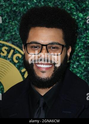 West Hollywood, United States. 23rd Sep, 2021. WEST HOLLYWOOD, LOS ANGELES, CALIFORNIA, USA - SEPTEMBER 23: Singer The Weeknd (Abel Makkonen Tesfaye) arrives at the 1st Annual Black Music Action Coalition's Music in Action Awards held at the 1 Hotel West Hollywood on September 23, 2021 in West Hollywood, Los Angeles, California, United States. (Photo by Xavier Collin/Image Press Agency) Credit: Image Press Agency/Alamy Live News Stock Photo