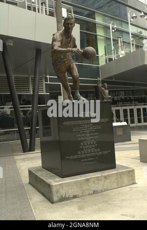 Jerry West statue Stock Photo