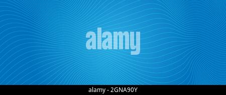 Abstract background with curved wavy lines. Vector illustration for design. Wave from lines Stock Vector