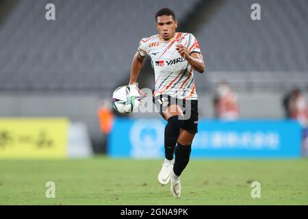 Ajinomoto Stadium, Tokyo, Japan. 22nd Sep, 2021. Mateus (Grampus), SEPTEMBER 22, 2021 - Football/Soccer : 2021 J1 League match between FC Tokyo 1-1 Nagoya Grampus at Ajinomoto Stadium, Tokyo, Japan. Credit: Yohei Osada/AFLO SPORT/Alamy Live News Stock Photo