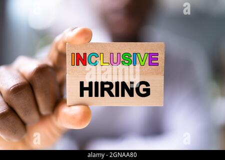 Workplace Diversity And Inclusion. HR And Business Hiring Stock Photo
