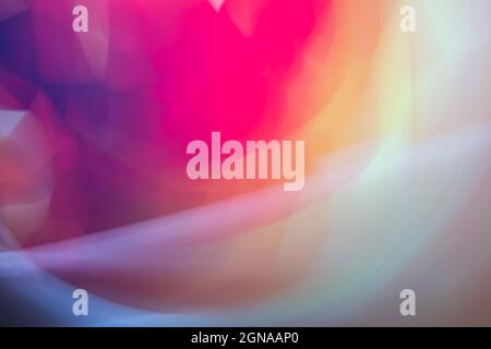 Abstract burgundy violet red yellow background from winding lines and highlights. Soft gradient and blur in multicolored tones. Photo effect. Stock Photo