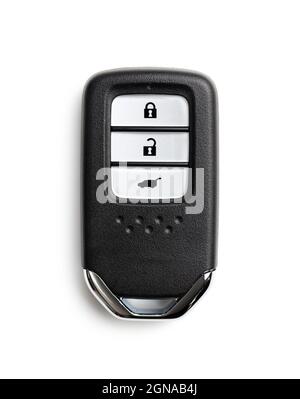 Wireless car key. Carkey isolated on white backround. Stock Photo