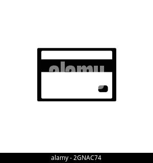 Credit card icon isolated on white background Stock Vector