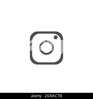 Instagram Flat Icon Vector Illustration Stock Vector