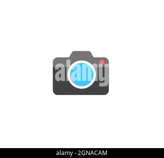 Camera icon isolated on white background, camera vector symbol Stock Vector