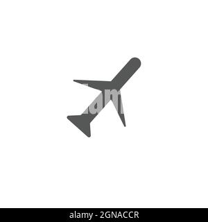 Airline Icon Vector Illustration, Airplane Symbol Stock Vector