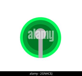 FM radio icon isolated on white background Stock Vector