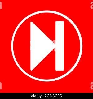 Next song icon, forward vector icon created by illustration Stock Vector