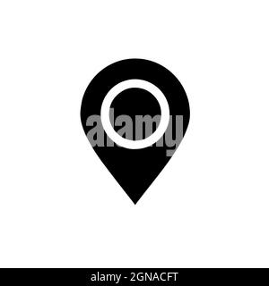 Location vector icon. Place symbol. Stock Vector