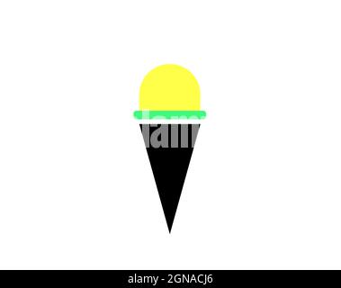Ice cream icon isolated on white background Stock Vector