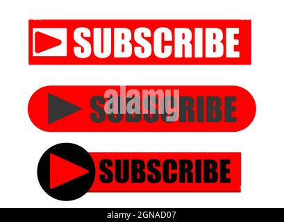 Subscribe Button Vector EPS 10 Stock Vector