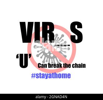 Break The Chain Poster Stock Vector
