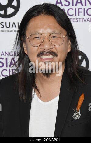 Tuan Lee arrives at the 2021 Los Angeles Asian Pacific Film Festival - Opening Night of MANZANAR, DIVERTED: WHEN WATER BECOMES DUST held at the ARATANI Theatre at the Japanese Amer?ican Cultural & Community Center in Los Angeles, CA on Thursday, ?September 23, 2021. (Photo By Sthanlee B. Mirador/Sipa USA) Stock Photo