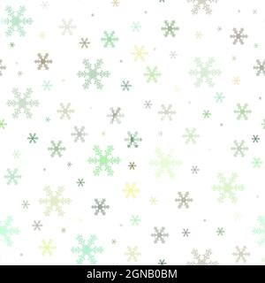 seamless background from snowflakes on the white Stock Photo