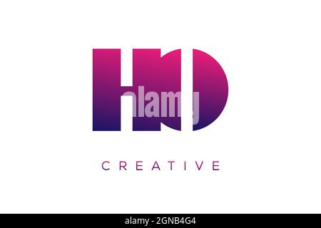 HO and OH Combination letter creative color alphabet company logo vector icon design Stock Vector