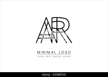 Initial ar, ra, a, r Logo Design Creative Modern Letters icon vector Illustration Stock Vector