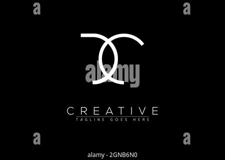 Letter dc, cd, d, c, Abstract initial monogram letter alphabet logo design Stock Vector