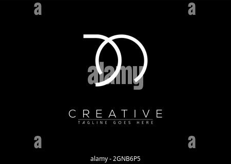 Letter do, od, o, d, Abstract initial monogram letter alphabet logo design Stock Vector