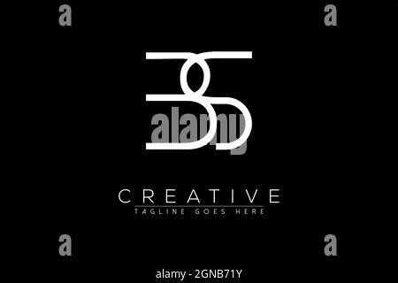 Letter bs, sb, b, s, Abstract initial monogram letter alphabet logo design Stock Vector