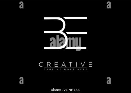 Letter be, eb, b, e, Abstract initial monogram letter alphabet logo design Stock Vector